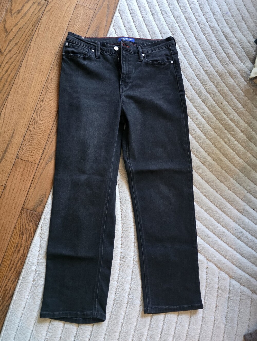 Scotch & Soda Women's Black Straight-Leg Jeans